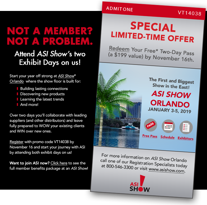 The ASI Show Exciting, SalesBuilding Events for Advertising Specialty